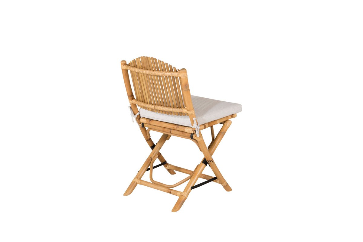 Chaise de jardin Koni - en rotin aspect naturel