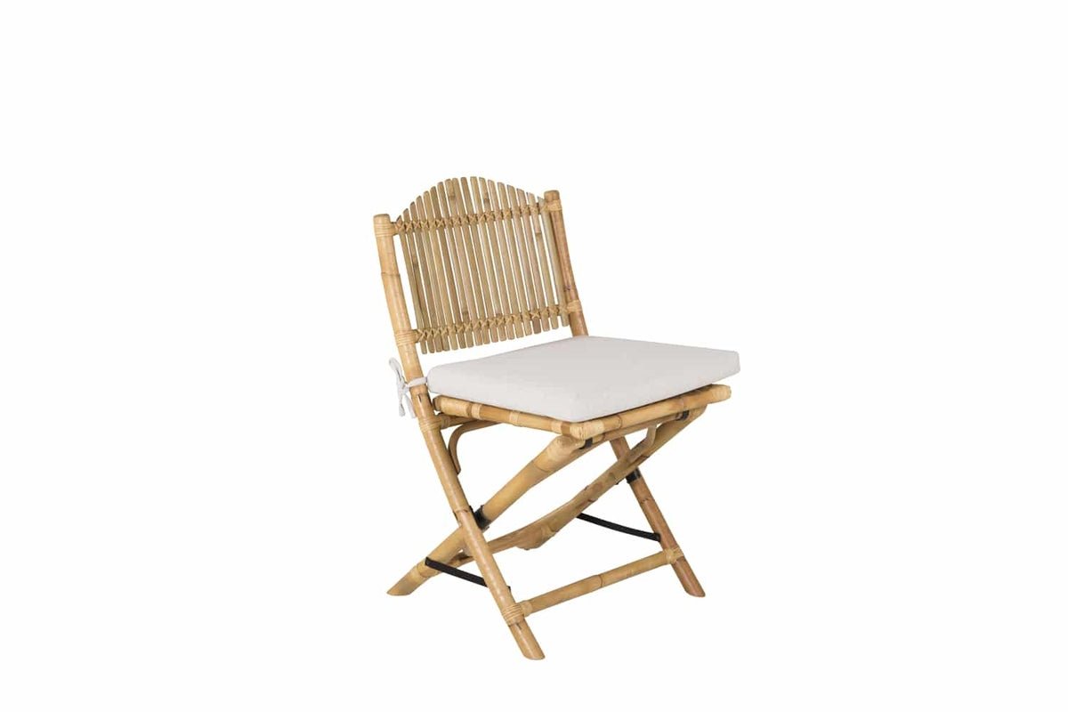Chaise de jardin Koni - en rotin aspect naturel