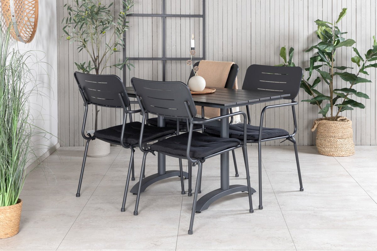 Lot de 2 - Chaise de jardin Lori en Métal