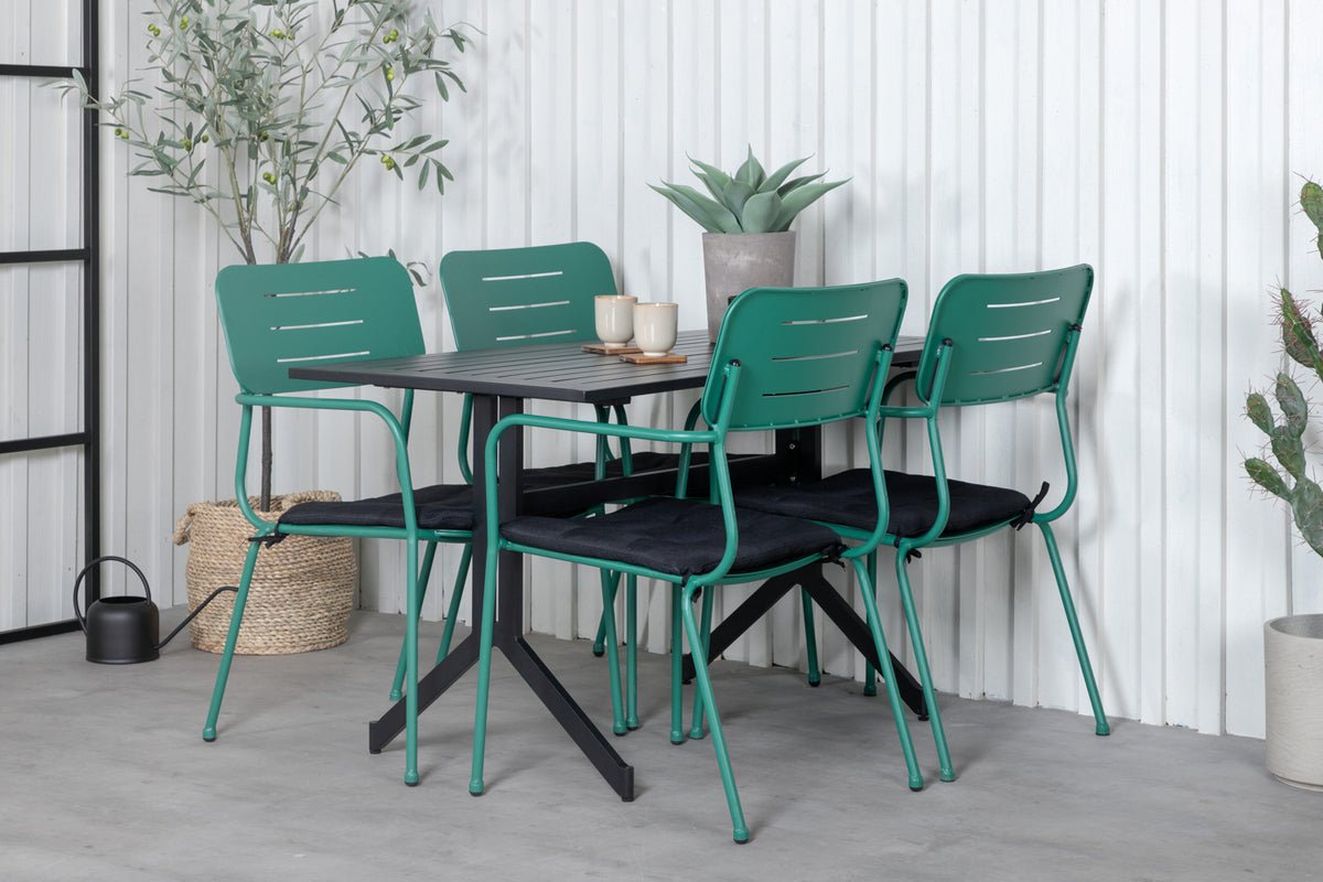 Lot de 2 - Chaise de jardin Lori en Métal