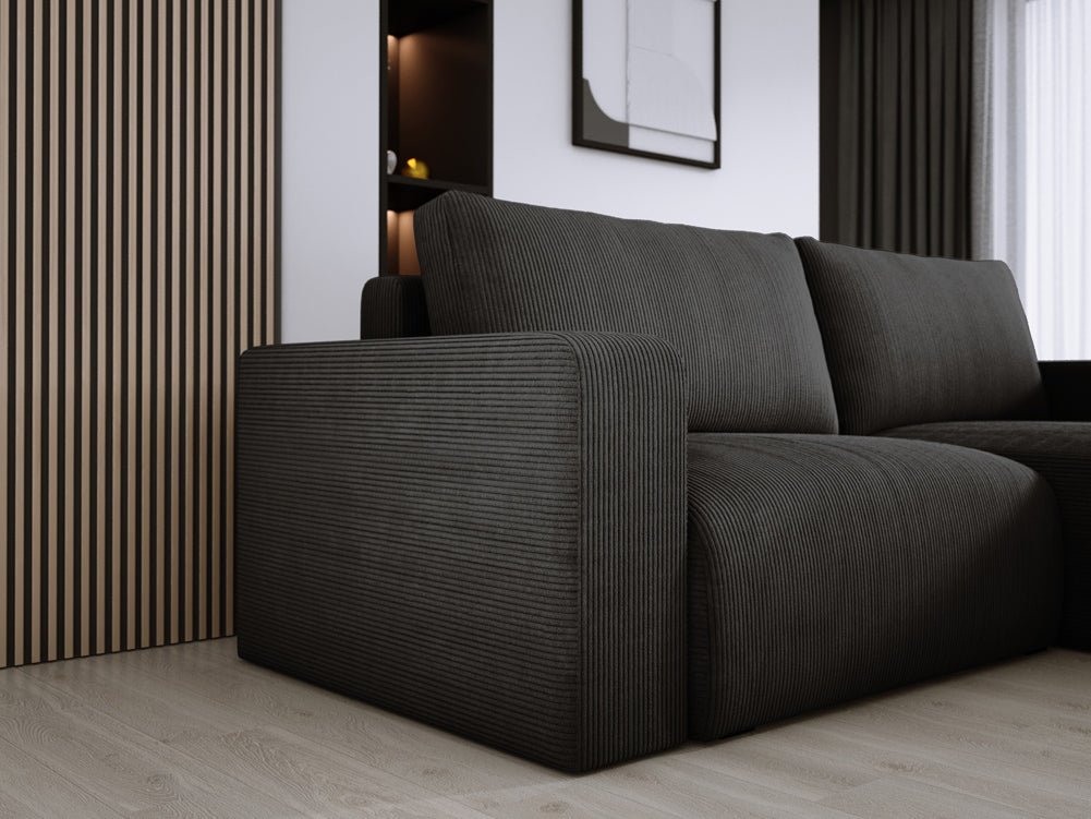 Canapé designer Carl Côtelé avec fonction couchage et rabattable
