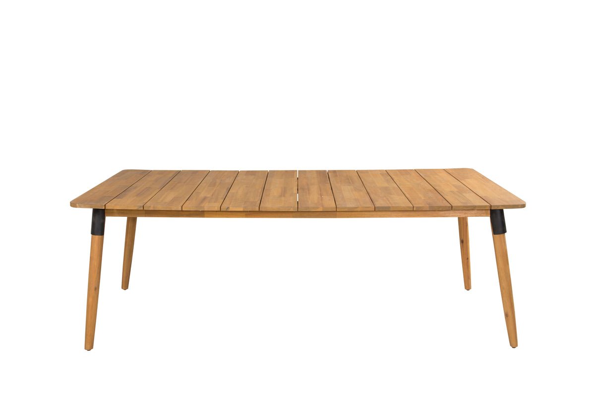 Table de jardin Ziwa - une table à manger rectangulaire en bois d'acacia