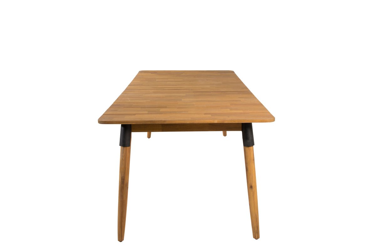 Table de jardin Ziwa - une table à manger rectangulaire en bois d'acacia