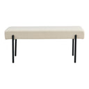 Banc Lenny Bouclé avec pieds en métal