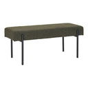 Banc Lenny Bouclé avec pieds en métal