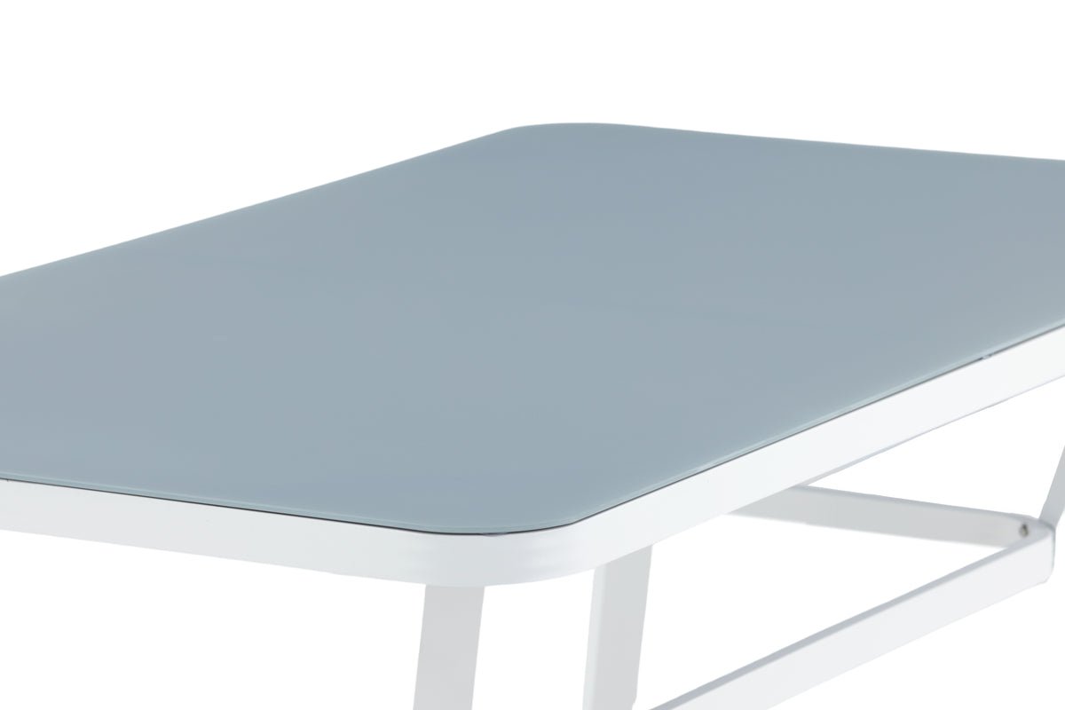 Table de jardin Amaré - une combinaison de plateau en verre mat et de structure en aluminium