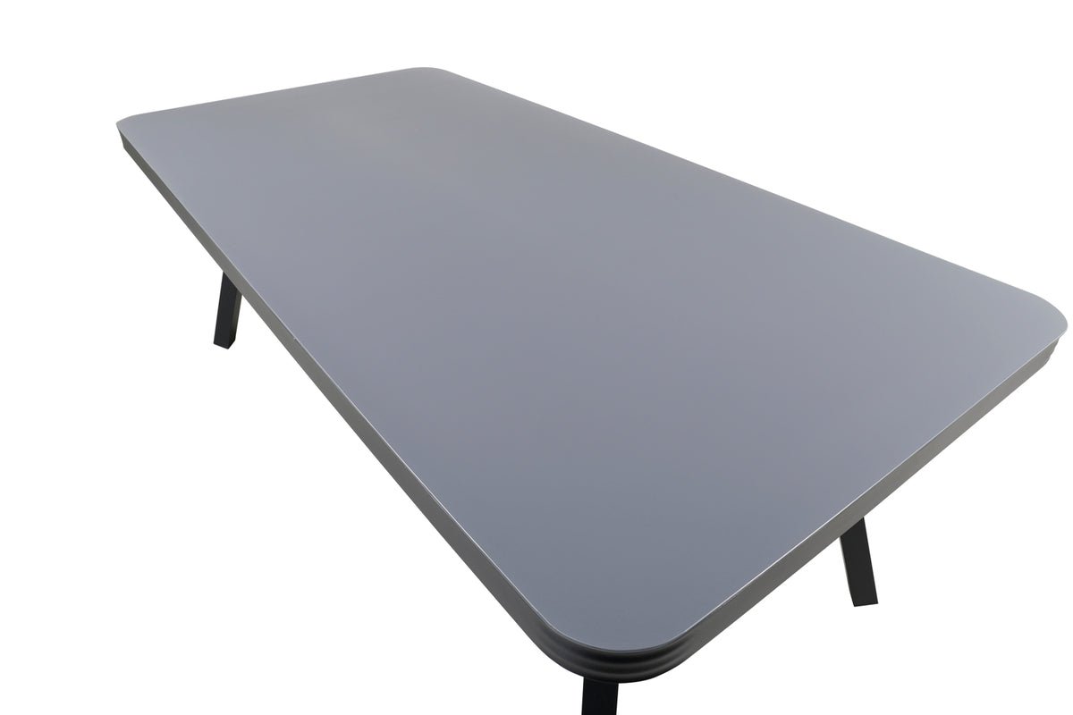 Table de jardin Amaré - une combinaison de plateau en verre mat et de structure en aluminium