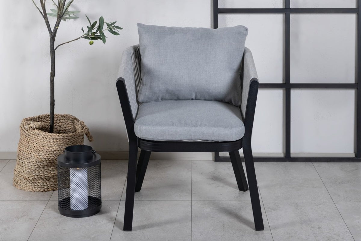 Ensemble de 2 chaises de jardin Myria en Métal/polyester