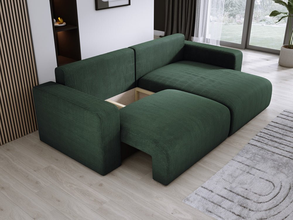 Canapé designer Carl Côtelé avec fonction couchage et rabattable