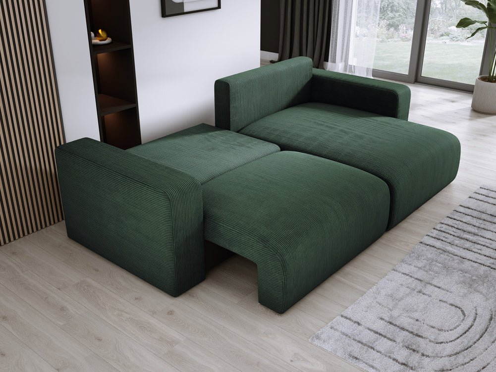 Canapé designer Carl Côtelé avec fonction couchage et rabattable