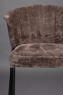 Tabouret de bar Georgia Purple lot de 2 – en Chenille lilas