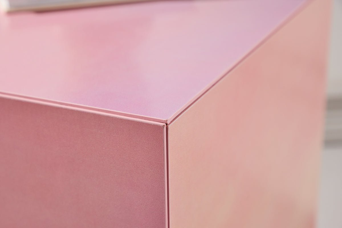 Table basse/table d'appoint Nivara – cube avec un aspect exceptionnel