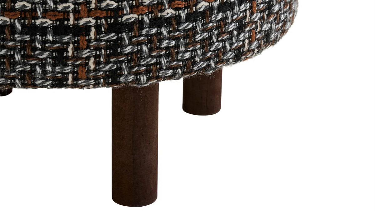 Tabouret d’appoint Grimm - avec pieds en bois de pin