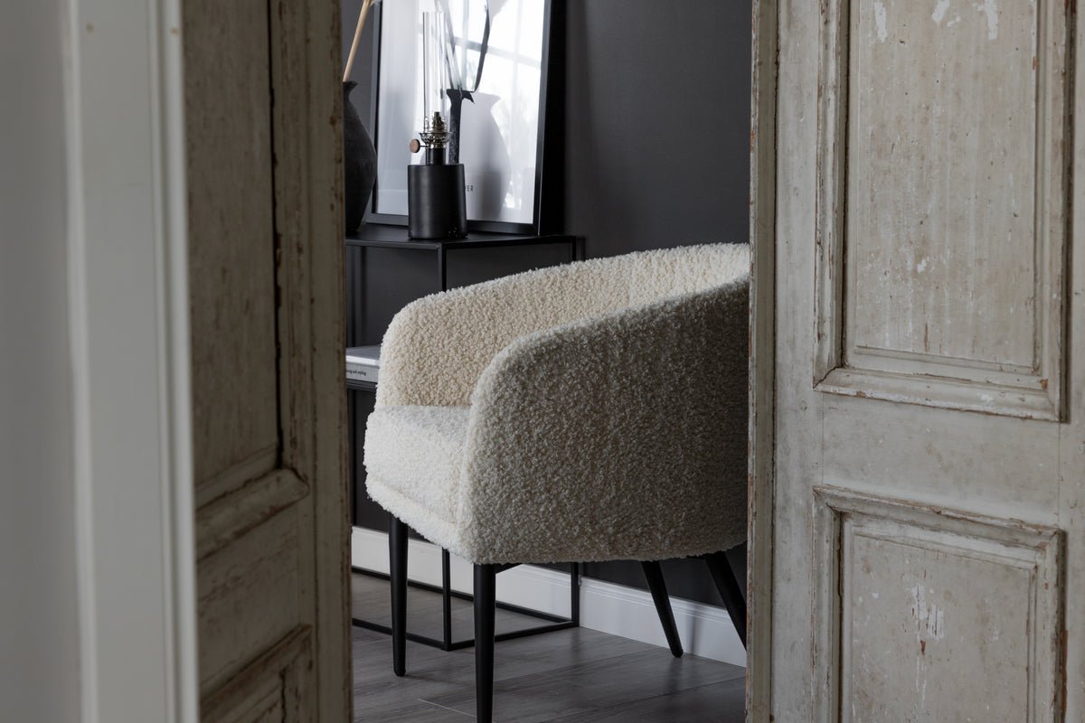 Fauteuil Comfy - avec fourrure d'ours en option Noir ou Blanc