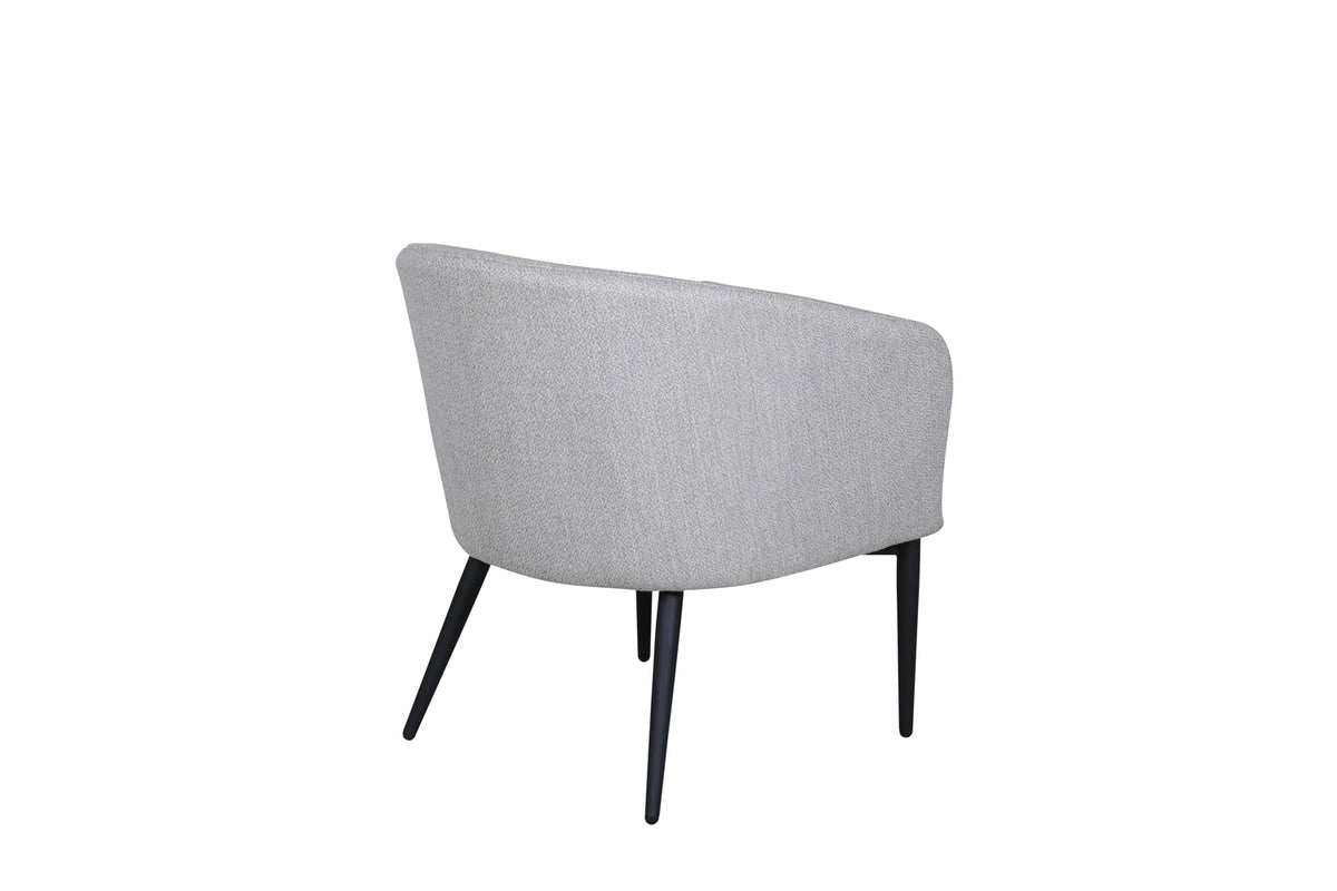 Fauteuil Katy - avec assise grise en polyester