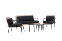 Loungeset Marocco - Rückenlehnen und Sitzflächen aus Naturrattan