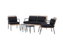Loungeset Marocco - Rückenlehnen und Sitzflächen aus Naturrattan