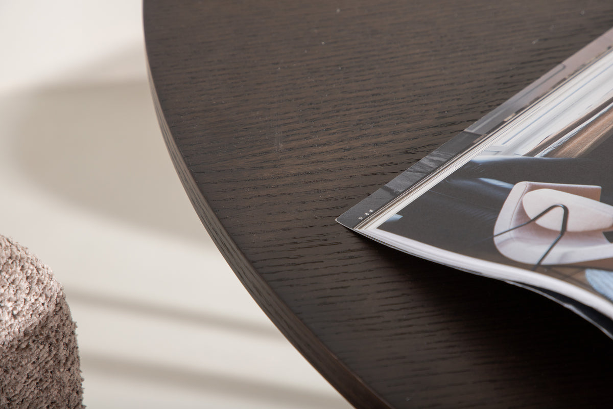 Table à manger Marloo - au design rond, inspiré du style scandinave