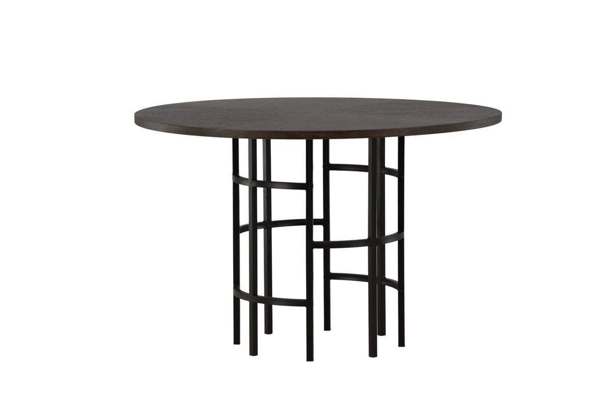 Table à manger Marloo - au design rond, inspiré du style scandinave