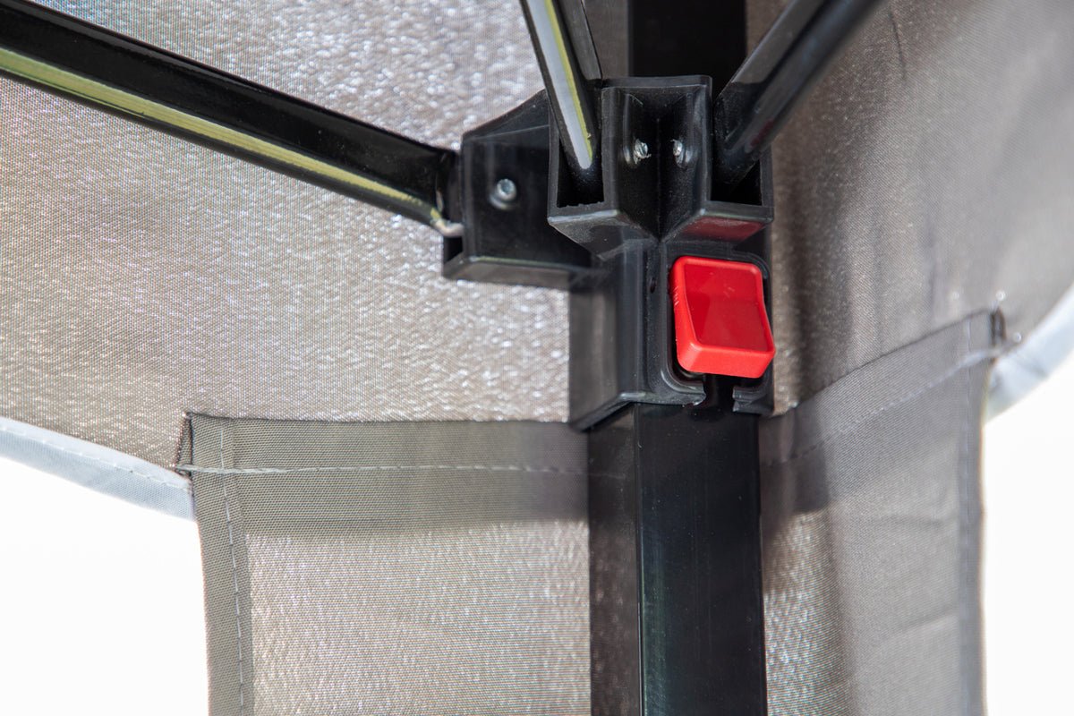 Pavillon Monarch - 295x295 cm in den Farben Braun oder Grau