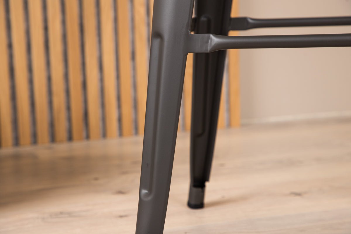 Ensemble de 4 tabourets de bar Inzersdorf - Robuste en acier en 2 couleurs