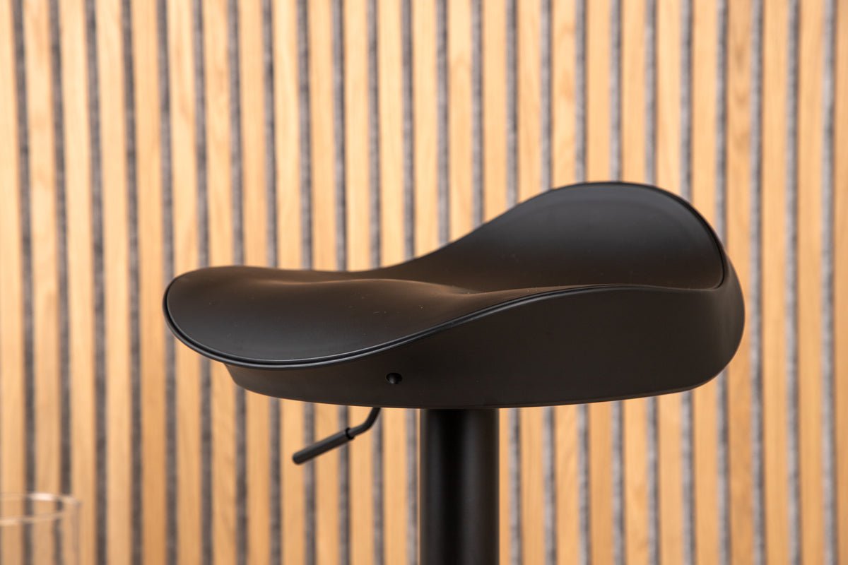 Ensemble de 2 tabourets de bar Adoro en noir en métal