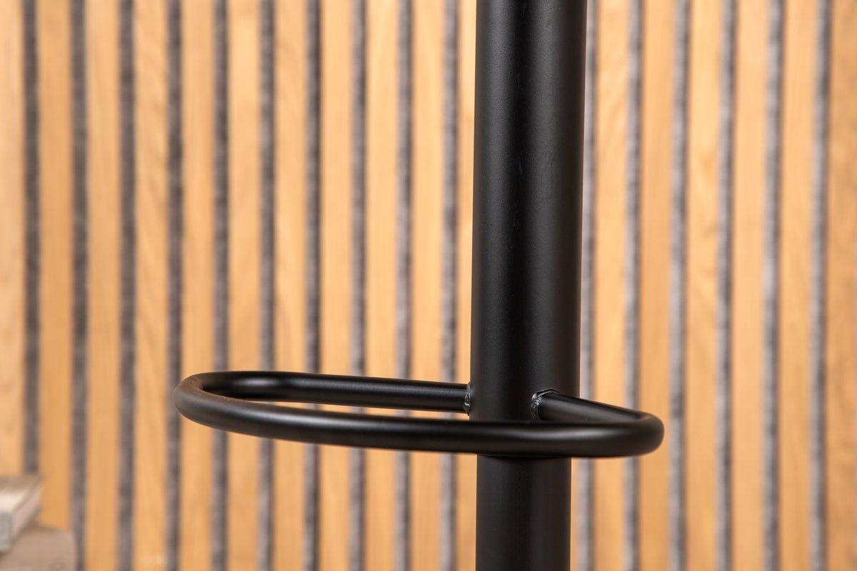 Ensemble de 2 tabourets de bar Adoro en noir en métal