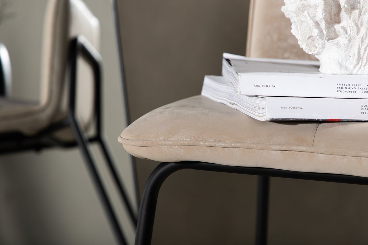 Ensemble de 2 tabourets de bar Sabine en acier en 2 couleurs