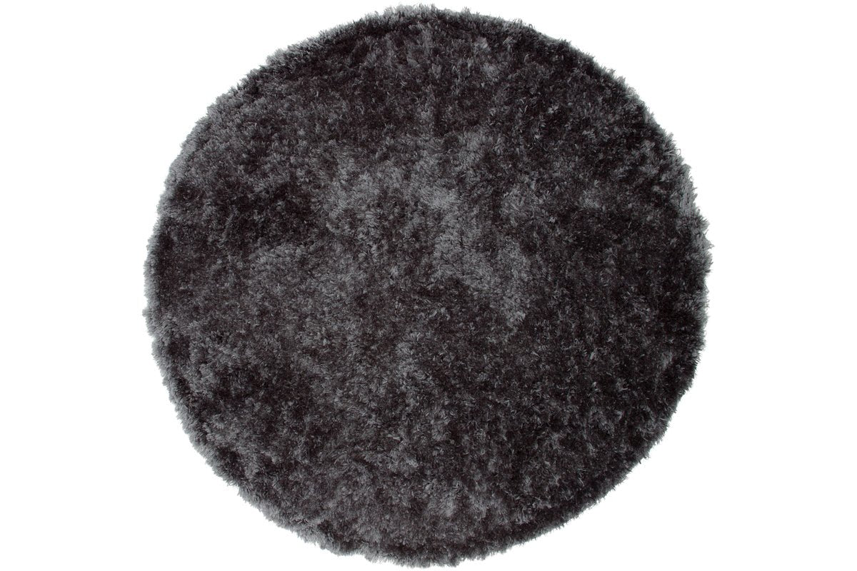 Tapis Nassa – rond à poils longs en polyester