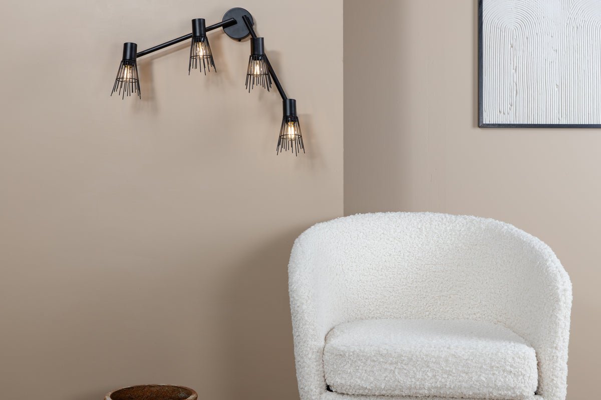 Applique murale « Anastasia » – Disponible en version 3 ou 4 flammes au choix