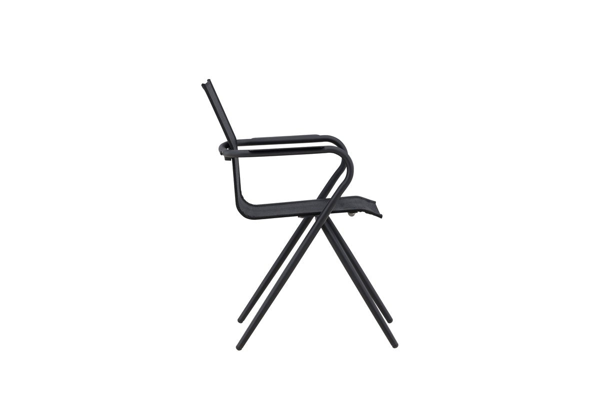 Ensemble de 6 chaises de jardin Andrea en Textilène/Aluminium