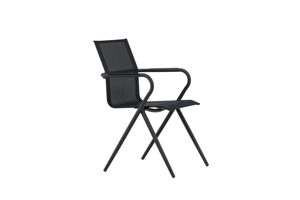 Ensemble de 6 chaises de jardin Andrea en Textilène/Aluminium