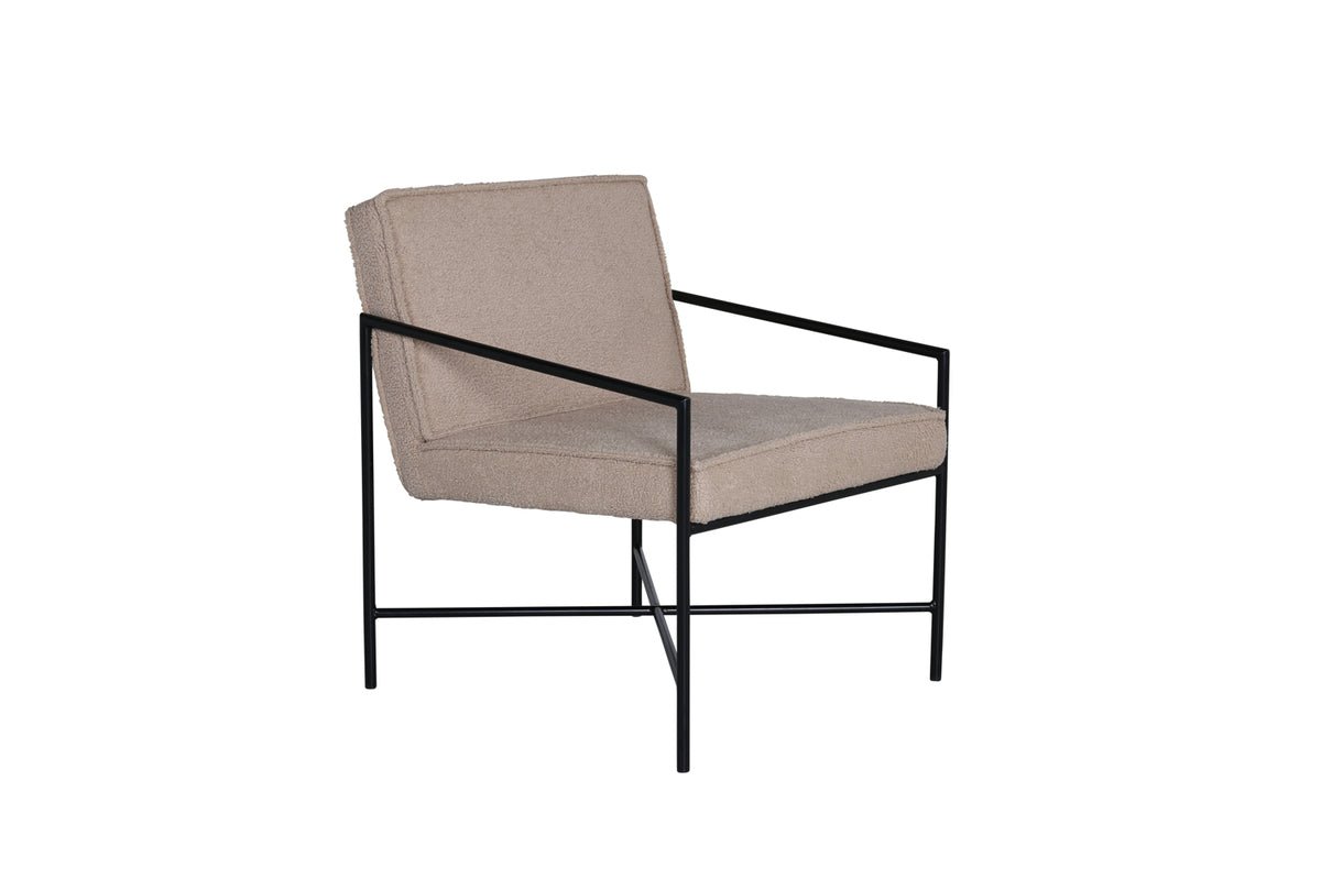 Fauteuil Lorele - Avec revêtement en peluche ou velours