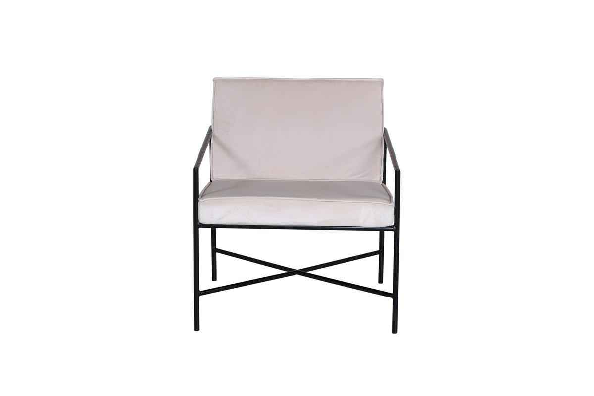 Fauteuil Lorele - Avec revêtement en peluche ou velours