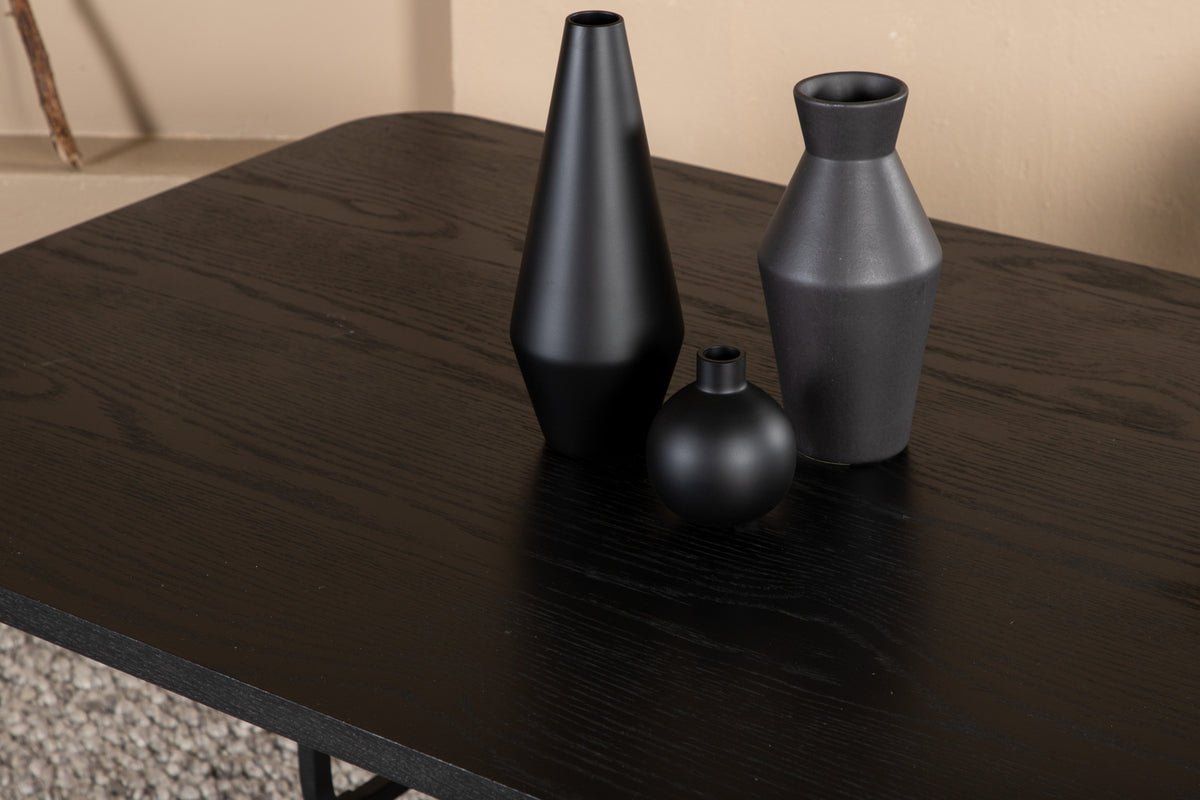 Table à manger Vahira - table à manger rectangulaire sur pieds en acier