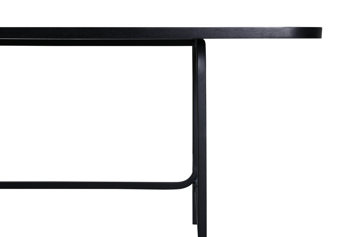 Table à manger Vahira - table à manger rectangulaire sur pieds en acier