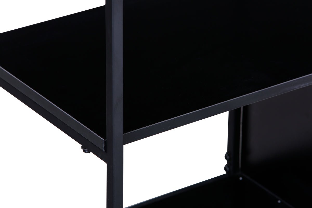 Regal Ravello – 150 cm, Noir, Moderne Industriel Skandi