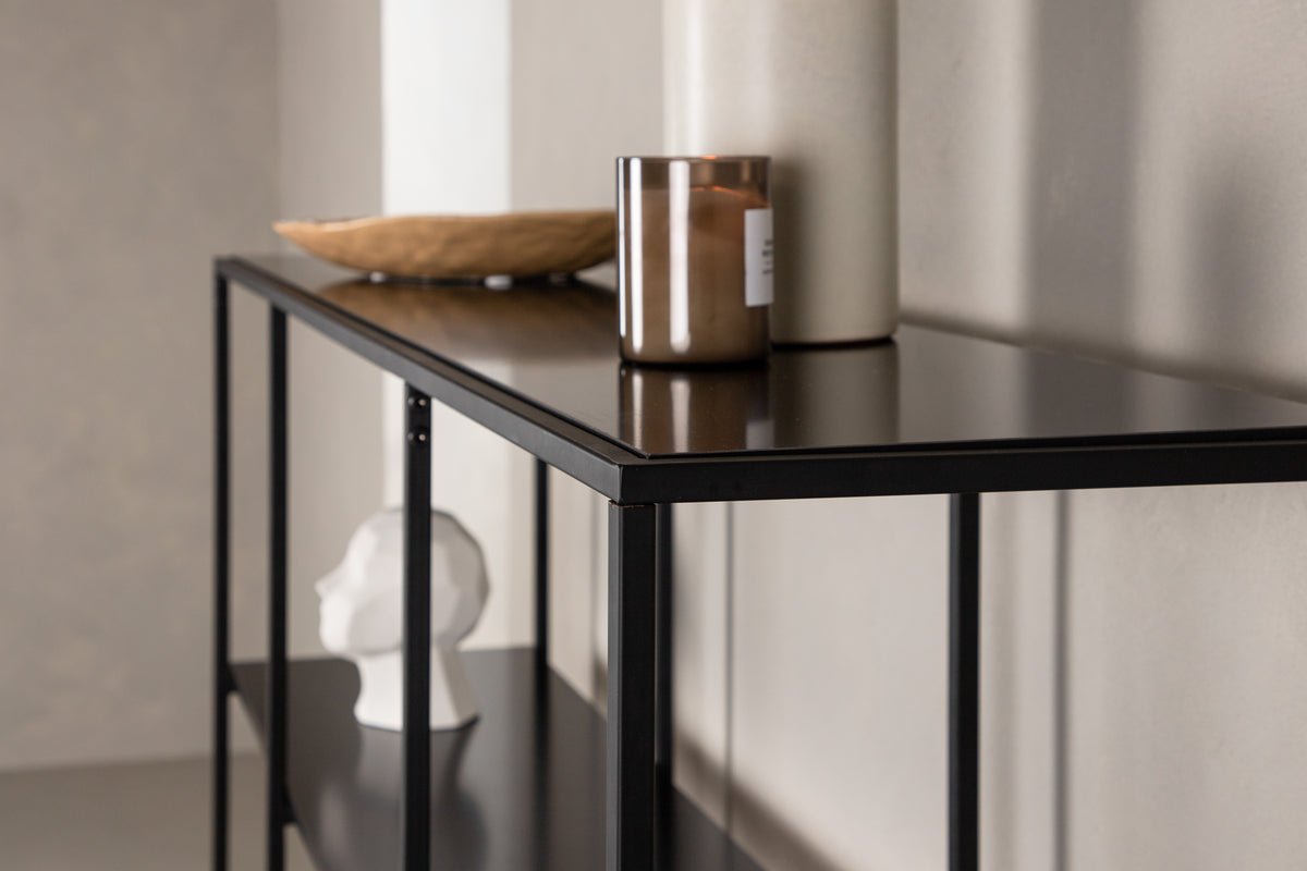 Regal Ravello – 150 cm, Noir, Moderne Industriel Skandi