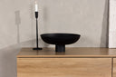 Meuble TV bas Valborg – placage noyer en aspect naturel