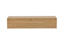 Meuble TV bas Valborg – placage noyer en aspect naturel