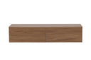 Meuble TV bas Valborg – placage noyer en aspect naturel