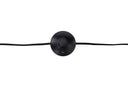 Stehlampe Diana – Schwarzes Gestell mit Rattan Lampenschirm