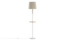 Stehlampe Lienz – Sanftes Beige mit Reliefoberfläche