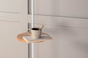 Stehlampe Lienz – Sanftes Beige mit Reliefoberfläche