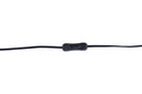Lampe de table Mavo – Noir avec abat-jour en lin