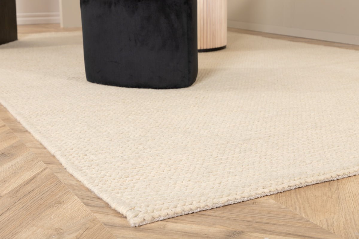 Tapis Soraya – tissé à la main en deux couleurs en laine