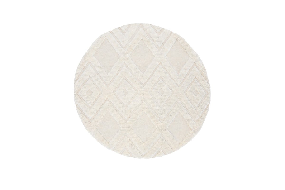 Tapis Lunara – en 100 % laine blanc