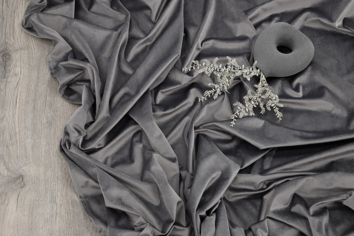 Ensemble de rideaux Anny – aspect velours en plusieurs couleurs