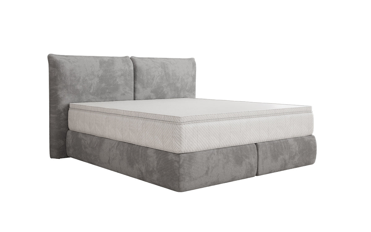 Lit boxspring Pillo en Côtelé