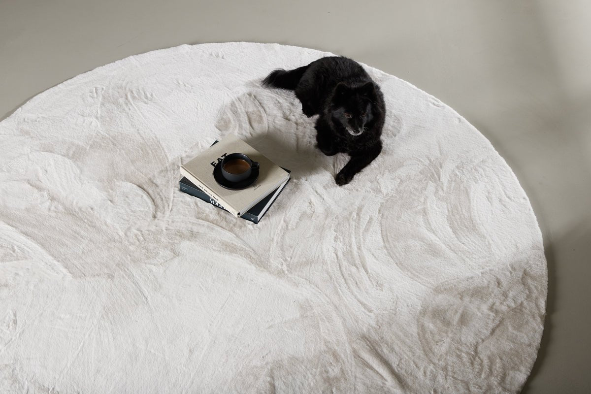 Tapis Isara – en Blanc en polyester et coton